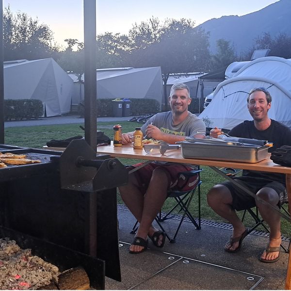 Nach getaner Grillarbeit