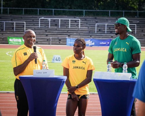 Jamaikanische Leichtathleten trainieren vor Olympischen Spielen in Stuttgart
